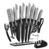 Keewah 19 Pieces Kitchen Knife Set, 15 Stainless Steel Knives