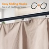 Covered Outdoor 56 Packs Plastic Shower Curtain Rings Hooks, Tightly
