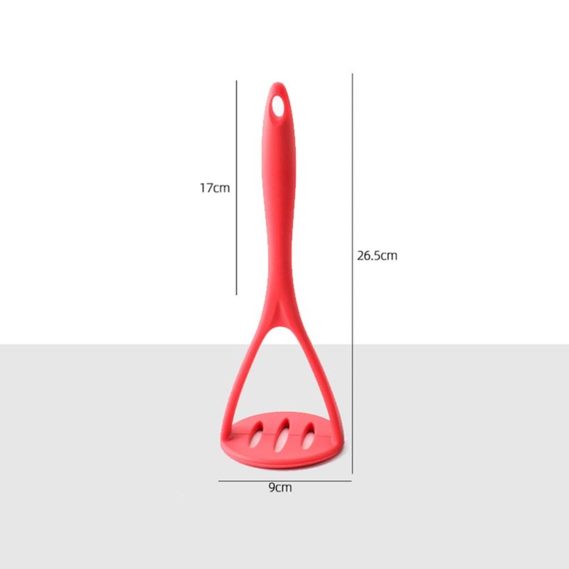Hemoton Potato Masher Silicone Ricer Press Crusher with Non-Stick Handle