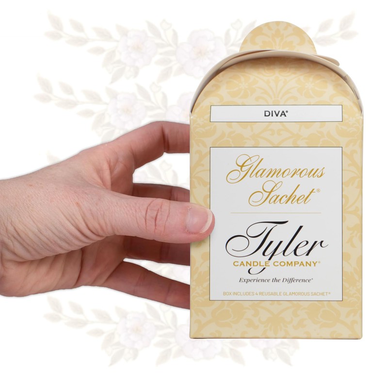 Tyler Candle Diva Dryer Sachets, 8 Glamorous Reusable Dryer Sachets,