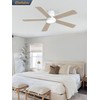 48 Inch Ceiling Fans with Lights and Remote,Outdoor Indoor Modern