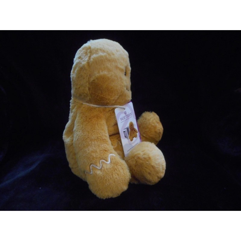 WARMIES GINGERBREAD BOY SNUGGABLE HUGGABLE LOVABLE PLUSH DOLL NEW