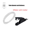 JUUPINE PTFE tube 3 m fittings with cutter white PTFE