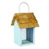 Gardman A04335 Beach Hut Peanut Feeder - Green/blue