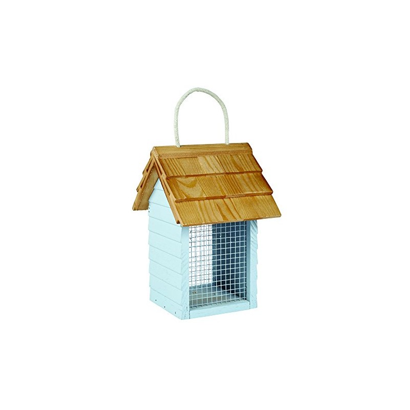 Gardman A04335 Beach Hut Peanut Feeder - Green/blue