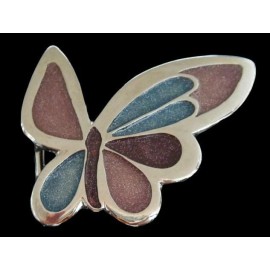 Unbranded Butterfly Glitter Pink Blue Butterflies Wings Insect Belt Buckle Buckles