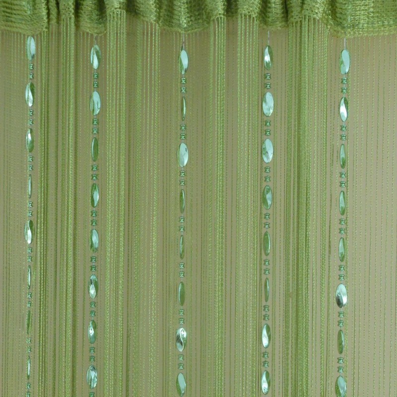 Tangpan 100cmx200cm Deorative Bright Buttons Beaded Door Curtain Room Divider