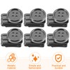 6-Piece Set of Metal Snap Clips for Suspenders, Sewing, Adjustable