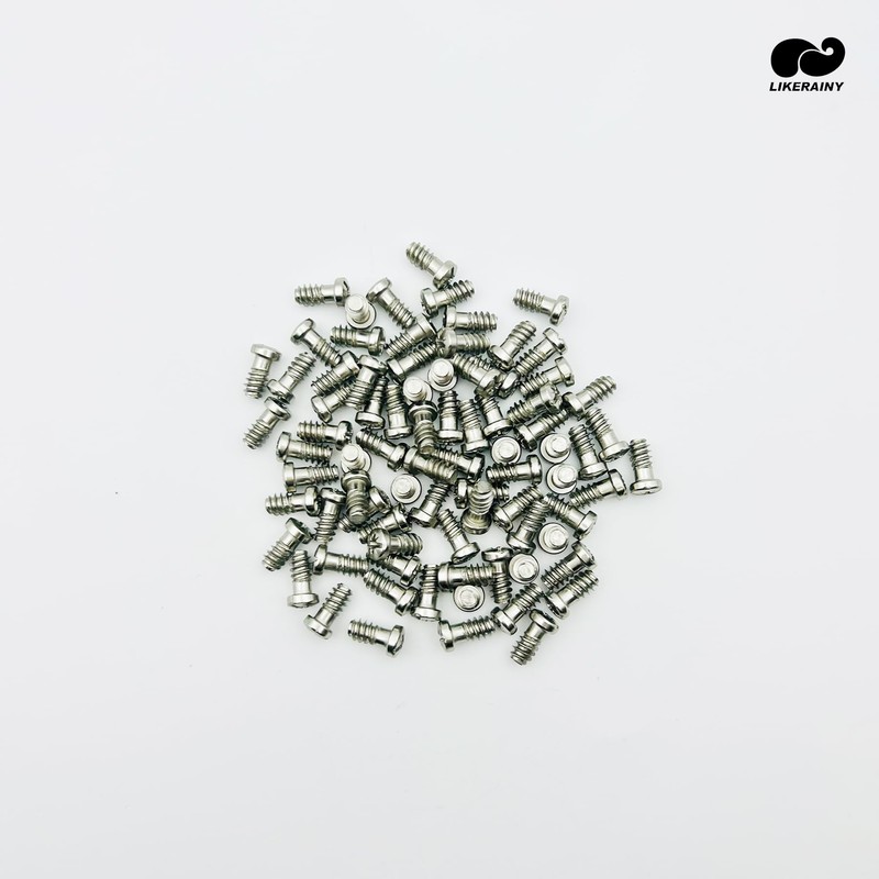 LIKERAINY Steel Euro Screws 6.4 x 14mm Furniture Fixings Bore