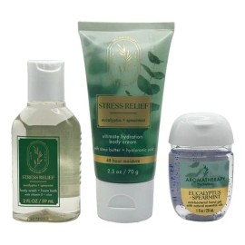 Bath And Body Works Mini Kit De Regalo 3 Piezas Eucalipto Menta