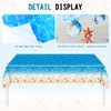 Herytem 3-Piece 54 x 108 Inch Summer Beach Plastic Tablecloth
