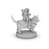 Pixie Warrior on a Corgi Tabletop DND Gaming Miniature