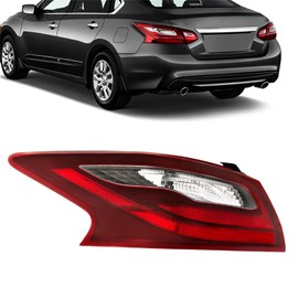 labwork Left Outer Tail Light Replacement for Nissan Altima SR 2016-2018 Rear Brake Lamp Smoke Lens LH 265559HS1A NI2804111