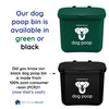Recycling Rules Small Hanging Wastebasket for Dog Poop in Green