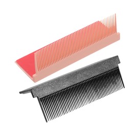 BIUDECO 2Pcs Professional Hair Straightening Comb Tool for Salon Home Use Efficient Hairstyling Brush Replacement for Smooth Fashionable Hair Durable Multi Functional Electric Pressing