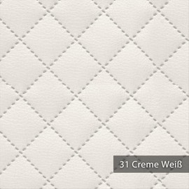 Novely® Soltau Faux Leather 3-Layer Quilted Laminated Quilted Volume Upholstery Fabric Checked Furniture Fabric Premium 1 Running Metre