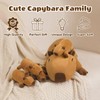 SQEQE Capybara Plush Toy, Cute Mommy Capybara with 4 Babies