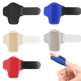 Verstellbare Fingerstütze, 5 Stück Fingerschienen, Von Ärzten Entworfen Fingerbandage, Fingerschiene Kleiner Finger/Mittelfinger/Zeigefinge, für Gebrochene, Verstauchte, Arthritis Finger, mehrfarbig