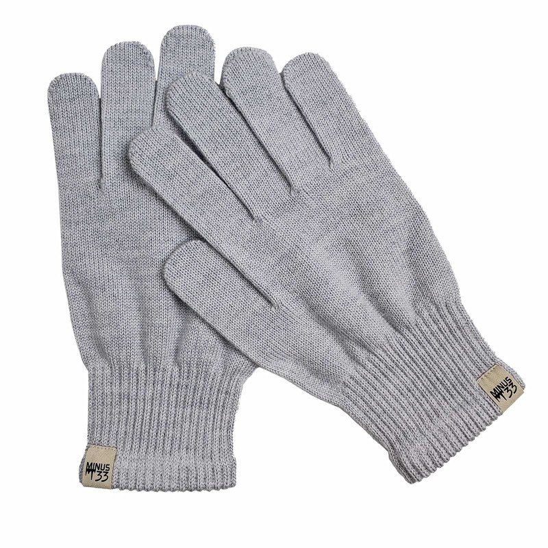 Minus33 Merino Wool Glove Liner Black