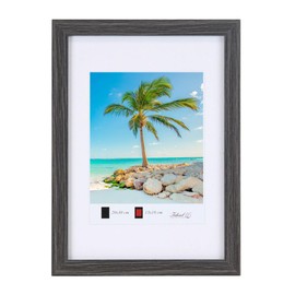 Wooden Picture Frame Plexi Lifestyle Photo Frame Collage Wall Decoration Poster HR25: Colour: Grey Format: 20 x 30 cm