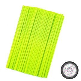 72Pcs Universal Spoke Skins Cover - Ovelur Wheel Spoke Wraps Skins Pipe Trim Decoration Protector For Motorcycle Dirt Bike Yamaha Harley Suzuki(Fluorescence)