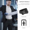 MACBORO Tsa Approved Belts for Men Plastic Buckle Hypoallergenic Non