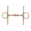 AJ Tack Full Cheek Snaffle Bit with Copper Roller