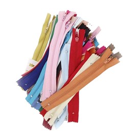 LALAFINA 50-Pack 18cm Nylon Zippers for Sewing – Sturdy Closed End Zips for Crafts and Dressmaking Assorted Colors Random Color