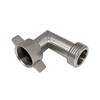 90-Degree Hose Elbow For RVs—Stainless Steel Construction—GHT3/4"Garden Hose Elbow Connector—Convenient