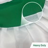 AMZFLAG Irish Shamrock Bunting Flag 3x6 ft, Embroidered Shamrock Pleated