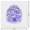MAGJUCHE Beehive Stencil 6 Inches, Reusable Bee Hive Stencil for