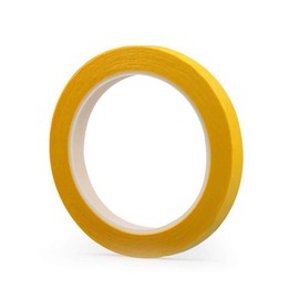 6 Rolls Graphic Chart Tape Art Tape Grid Marking Tapes 72 Yard/Roll Whiteboard Gridding Tape Self-Adhesive Artist Tape Desktop Positioning Crossed Tape (Yellow, Width：5mm)