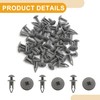 Partuto 30 Pcs 0.83 x 0.51Inch Universal Clip Rivets Fastener