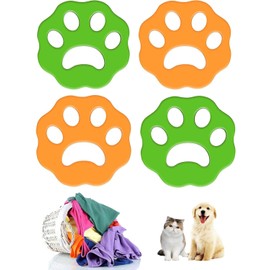 Hair Catcher for Washing Machine, 4 Pieces Hair Catchers for Washing Machine, Reusable, Pet Hair Removal and Lint for Catching Dog Hair, Cats