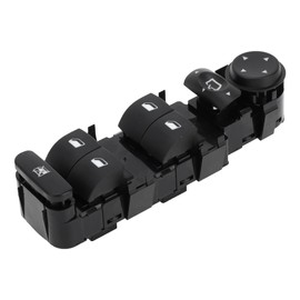 A ABSOPRO Front Left Driver Side Power Window Switch for Citroen C5 2001-2008 No.6554HQ Window Control Switch for Peugeot 807 2002-2008