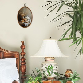 BCUANGD Vintage Sourdough Bread Oval Wall Art Decor - Retro Still Life Food Wall Art Canvas Frame Artwork Prints, Rustic Country Bakery Round Wall Hanging Decorations for Home Kitchen, 8.6"x11.4"