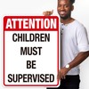 Sigo Signs Attention Children Must Be Supervised Sign, Traffic Sign,