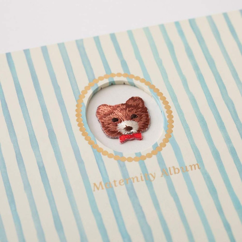 Marks Baby Album Animal Embroidered Bear PB-AL04-B