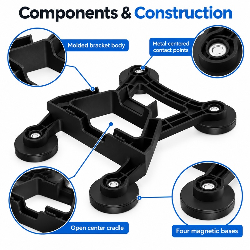 Magnetic Roof Mount for Starlink Mini/Mini X – 4 Magnetic