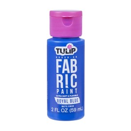 Tulip Brush-On Fabric Paint 2oz, Matte Royal Blue, As Detailed, One Size