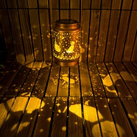 Cat Solar Lanterns Outdoor Waterproof, Cat Gifts for Women Mom Grandma, Hanging Solar Lights for Yard, Patio, Lawn, Pathway, Tabletop, Porch, Garden Decor