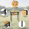Anbte 2ft Camping Table Foldable with Storage Net, 3 Adjustable