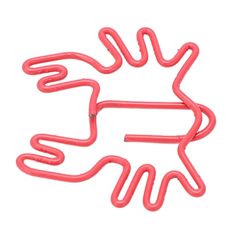 100Pcs Kids Paper Clips Crab Style Metal Exquisite Color Wide