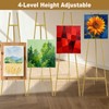 43.5" Gold Easel Stand for Sign,4-Level Height Display Easel with