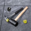 2 PCS Rubber Hammer with 2 Soft Rubber Head,8 Oz