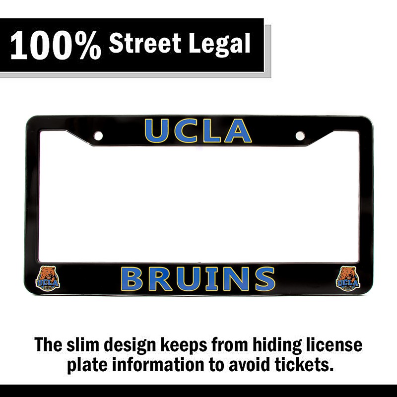 EliteAuto3K UCLA Bruins License Plate Frame Cover – Black –