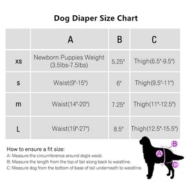 Amaliy Female Dog Nappies Washable Reusable Dog Nappy Pants S (Waist Circumference 28-42 cm), Purple + Wavy + Cows)