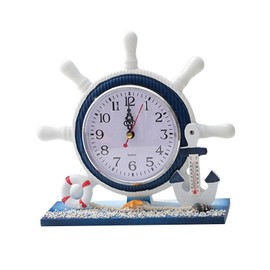 Harilla Table Clock in Table Decoration Non Ticking Desk Shelf Clock Wooden Ornament for Shelf Bedroom Countertops Office