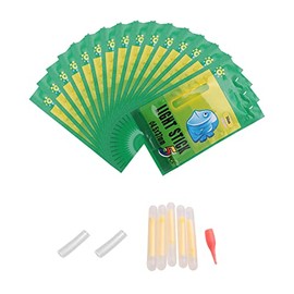 NA Soolkerr 75 Pcs Night Fishing Luminous Floats Fishing Glow Sticks Fishing Light Sticks for Night Fishing Supplies (15 Packs)