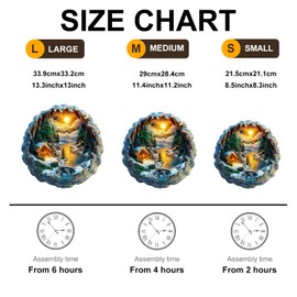 KAAYEE Wooden Puzzles for Adults Visual 3D Winter Scene Wooden Jigsaw Puzzles for Adults 200 Pieces Unique Shaped Wood Puzzle Gifts for Adults and Kids (11.4 * 11.5 in)